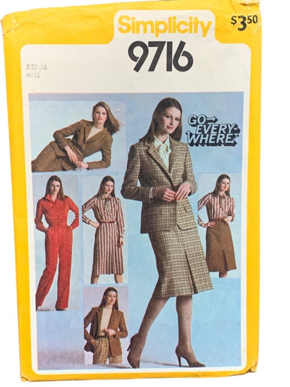 Simplicity 9716 Misses Size 16 Pattern Pant Shirt Jacket Skirt